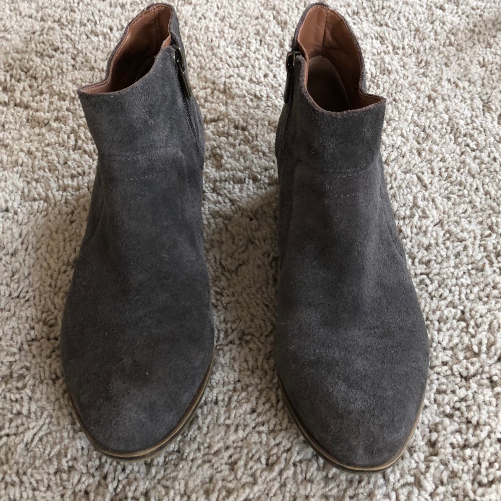 Lucky brand dark gray booties